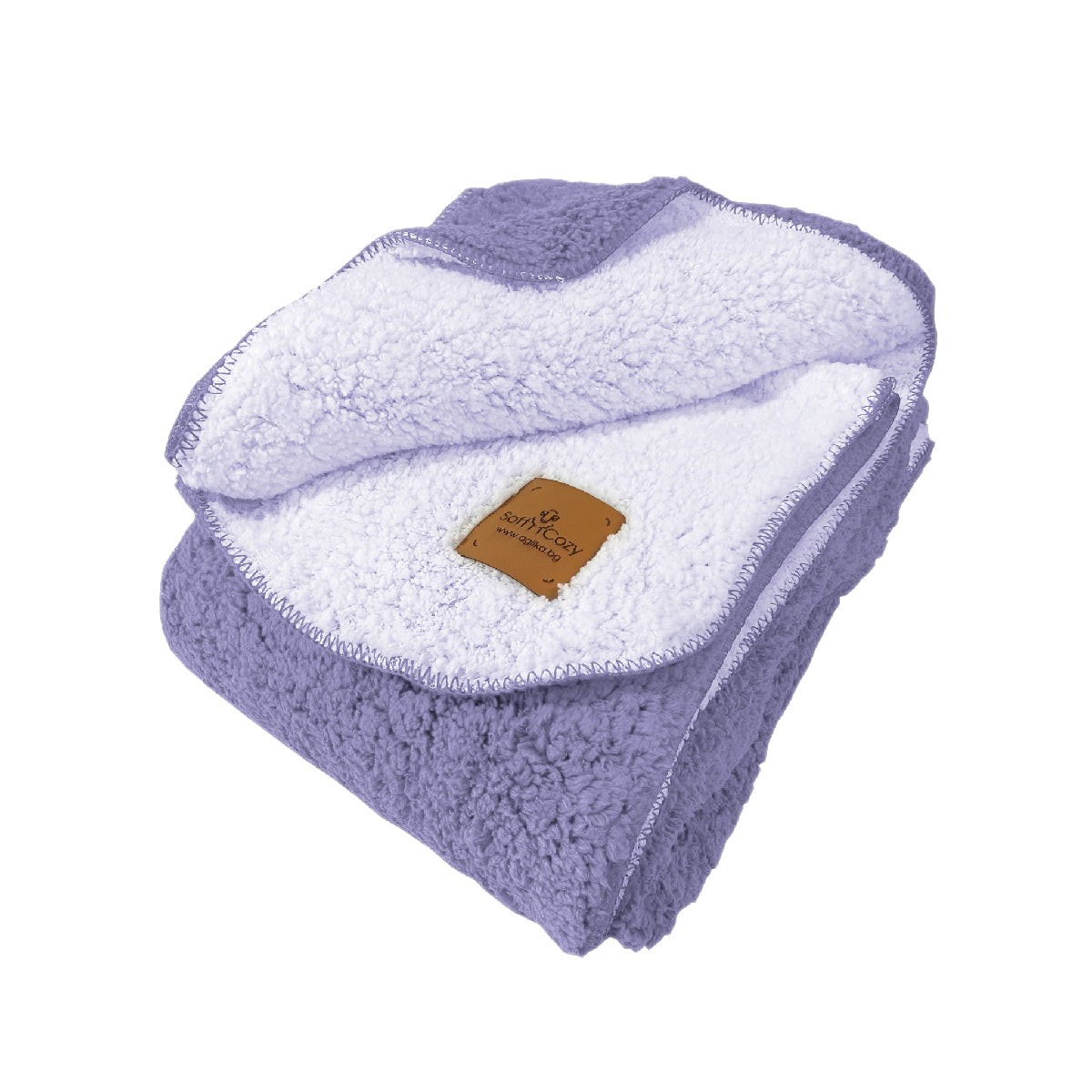 Soft & Cozy blanket in purple from Aglika